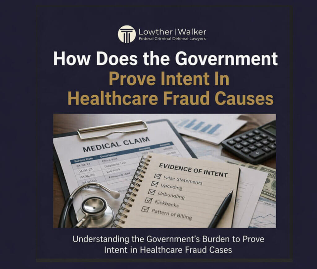 Proving Intent Healthcare Fraud - Blog Title Card